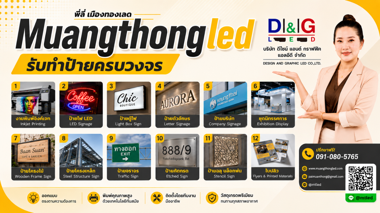 พี่ลี่ ร้านทำป้ายเมืองทอง